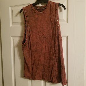 Affliction Rust Colored Top